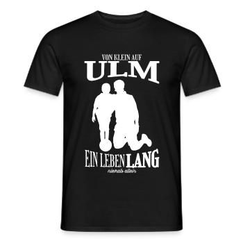 Ulm Football Tradition Gift - Men's T-Shirt - black - Front - AI Model Male 178 light (178cm)