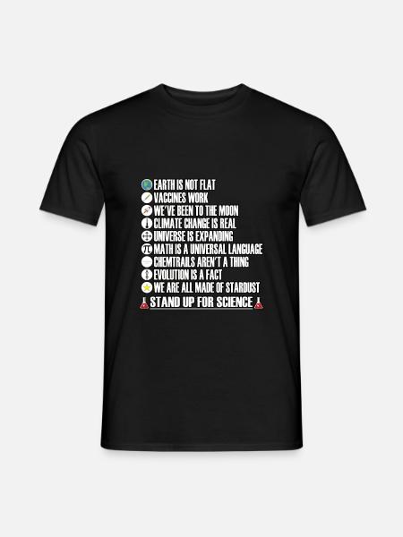 Stand up for Science - Männer T-Shirt - Schwarz