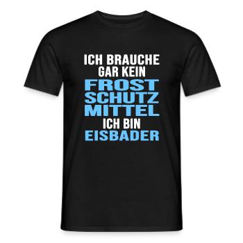 Eisbader Winterschwimmer Frostschutz Eisbad - Männer T-Shirt - Schwarz - Vorne - AI Model Male 178 light (178cm)
