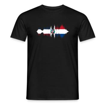 Dominican Republic Flag Dom Rep Flag Travel - Men's T-Shirt - black - Front - AI Model Male 178 light (178cm)