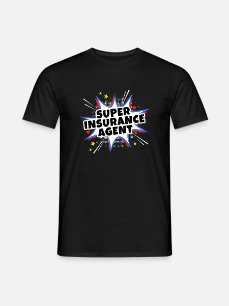 Super-Versicherungsagent - Männer T-Shirt - Schwarz