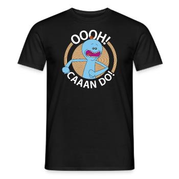 Rick And Morty Mr Meeseeks Oooh Caaan Do - Männer T-Shirt - Schwarz - Vorne - AI Model Male 178 light (178cm)