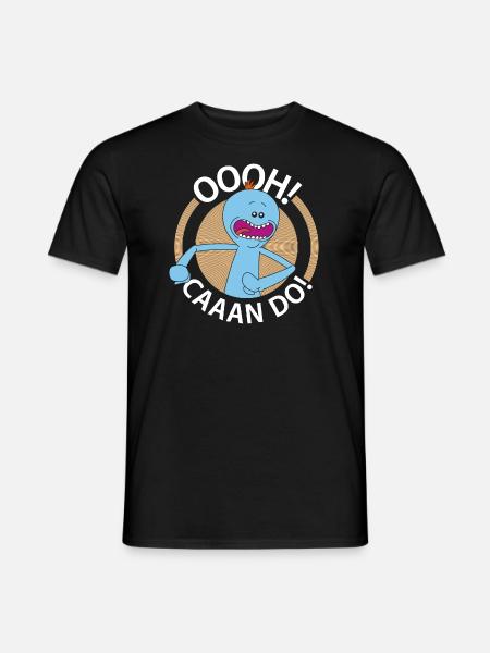 Rick And Morty Mr Meeseeks Oooh Caaan Do - Men's T-Shirt - black