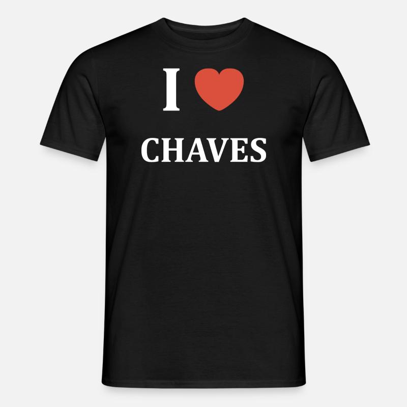 i love chaves - T-shirt homme - noir