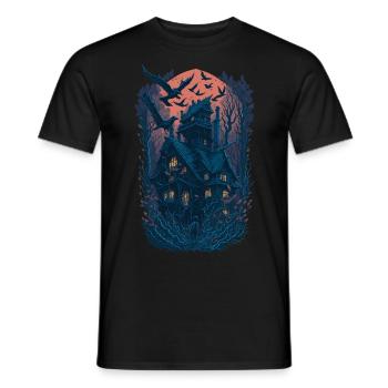 Conception effrayante de fan de films d’horreur - T-shirt homme - noir - Devant - AI Model Male 178 light (178cm)