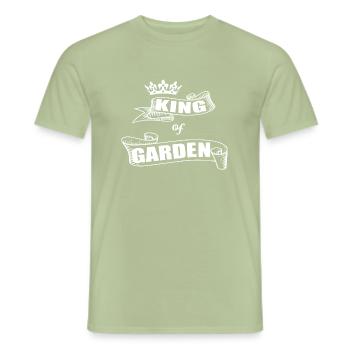 Jardin - T-shirt homme - vert sauge - Devant - AI Model Male 178 light (178cm)