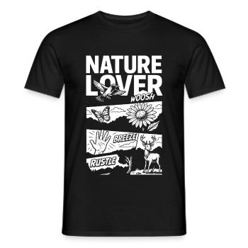 Amoureux de la nature - Détente en pleine nature - T-shirt homme - noir - Devant - AI Model Male 178 light (178cm)