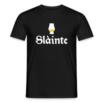Whiskey Slàinte t-shirt - Men's T-Shirt - black - Front - AI Model Male 178 light (178cm)