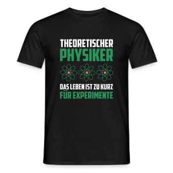 Theoretischer Physiker Physik lustige Geschenkidee - Männer T-Shirt - Schwarz - Vorne - AI Model Male 178 light (178cm)