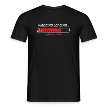 wedding loading - Männer T-Shirt - Schwarz - Vorne - AI Model Male 178 light (178cm)
