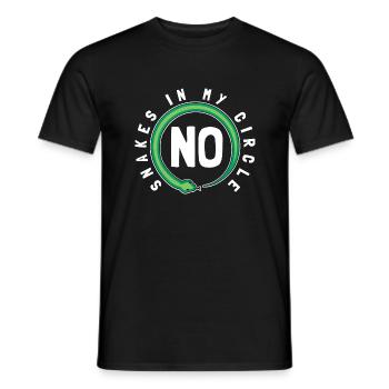 Keine Schlangen in meinem Kreis - Männer T-Shirt - Schwarz - Vorne - AI Model Male 178 light (178cm)