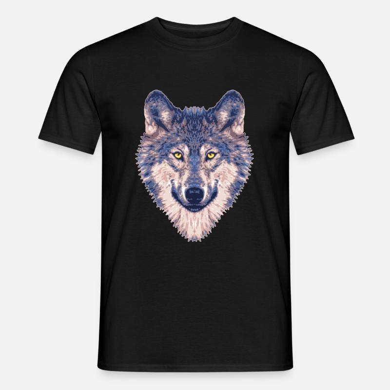 wolf - Men’s T-shirt - black
