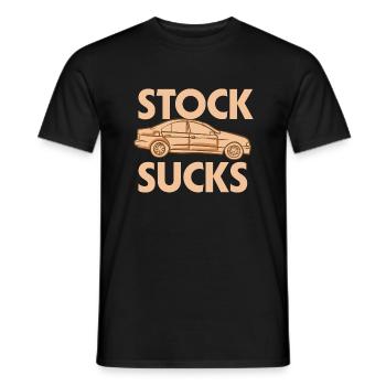 Aktien saugen - Männer T-Shirt - Schwarz - Vorne - AI Model Male 178 light (178cm)