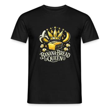 Bananenbrot-Königin - Männer T-Shirt - Schwarz - Vorne - AI Model Male 178 light (178cm)