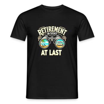 Der Ruhestand ist endlich in Sicht - Männer T-Shirt - Schwarz - Vorne - AI Model Male 178 light (178cm)