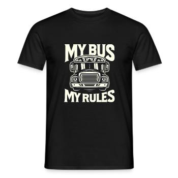 Mein Bus Meine Regeln - Männer T-Shirt - Schwarz - Vorne - AI Model Male 178 light (178cm)
