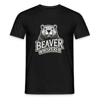 Biberflüsterer - Männer T-Shirt - Schwarz - Vorne - AI Model Male 178 light (178cm)