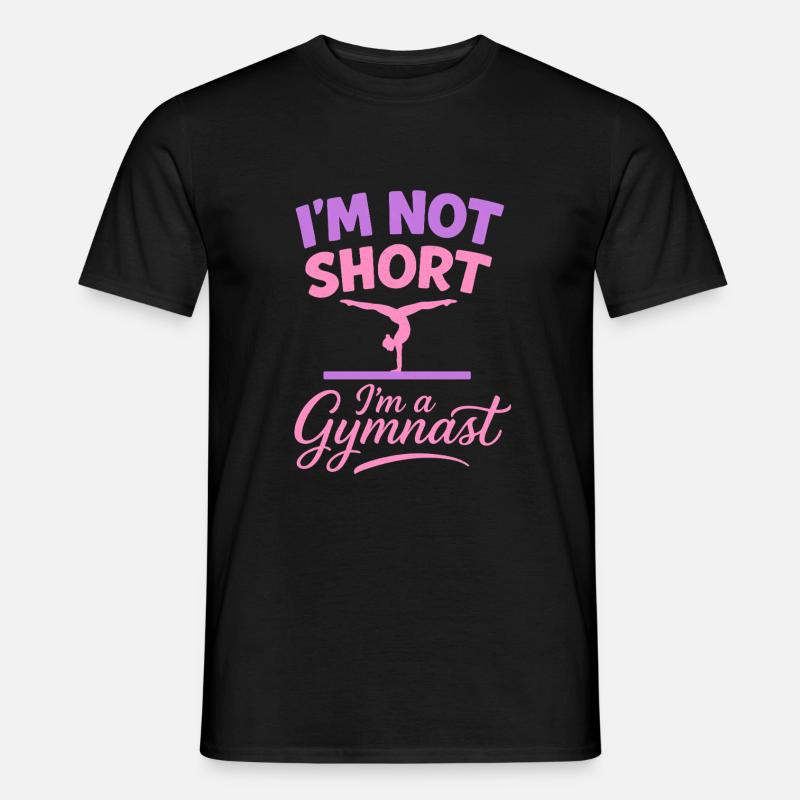 Ich bin nicht klein, ich bin ein Turner - Männer T-Shirt - Schwarz