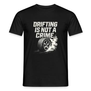 Driften ist kein Verbrechen - Männer T-Shirt - Schwarz - Vorne - AI Model Male 178 light (178cm)