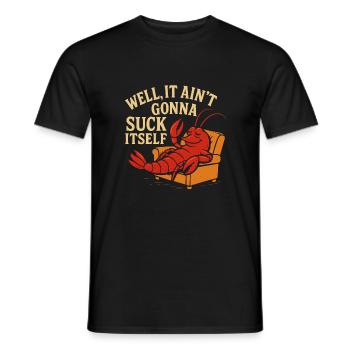 Es wird sich nicht von selbst saugen - Männer T-Shirt - Schwarz - Vorne - AI Model Male 178 light (178cm)
