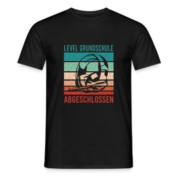 Grundschulabschluss Schulanfang Weiterführende - Männer T-Shirt - Schwarz - Vorne - AI Model Male 178 light (178cm)