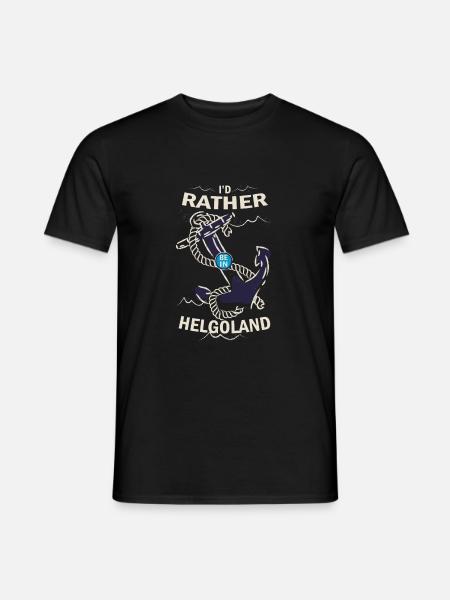 Helgoland Heligoland Nordseeurlaub - Männer T-Shirt - Schwarz