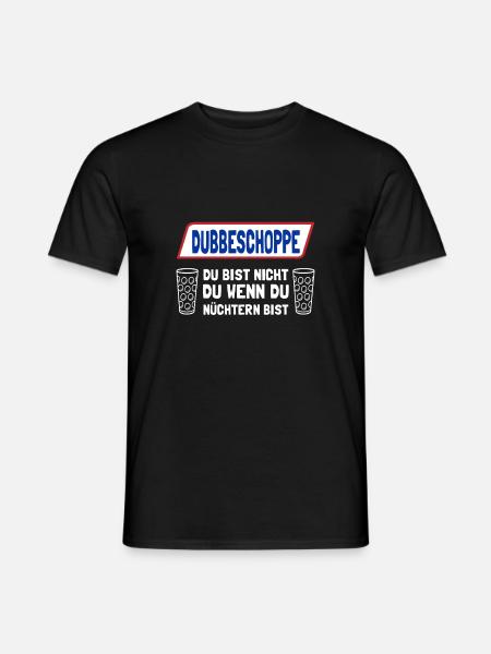 Dubbeglas Weinschorle Weinfest - Männer T-Shirt - Schwarz
