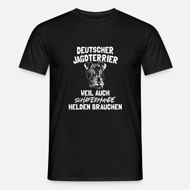 Deutscher Jagdterrier - Männer T-Shirt - Schwarz