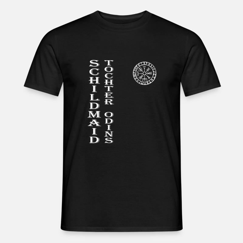 Schildmaid Wikinger Kriegerin - Männer T-Shirt - Schwarz