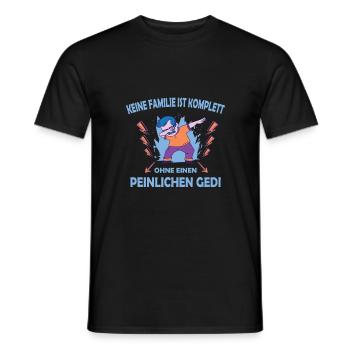 Gedi Geddi Taufpate Patenonkel - Männer T-Shirt - Schwarz - Vorne - AI Model Male 178 light (178cm)