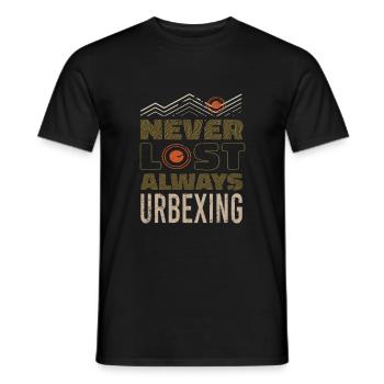 Urban exploration Urbexing Lost Places - Männer T-Shirt - Schwarz - Vorne - AI Model Male 178 light (178cm)