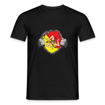 Sizilien Sizilianer Palermo Sicilia - Männer T-Shirt - Schwarz - Vorne - AI Model Male 178 light (178cm)
