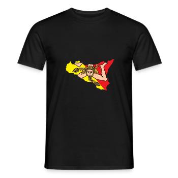 Sizilien Sizilianer Palermo Sicilia - Männer T-Shirt - Schwarz - Vorne - AI Model Male 178 light (178cm)