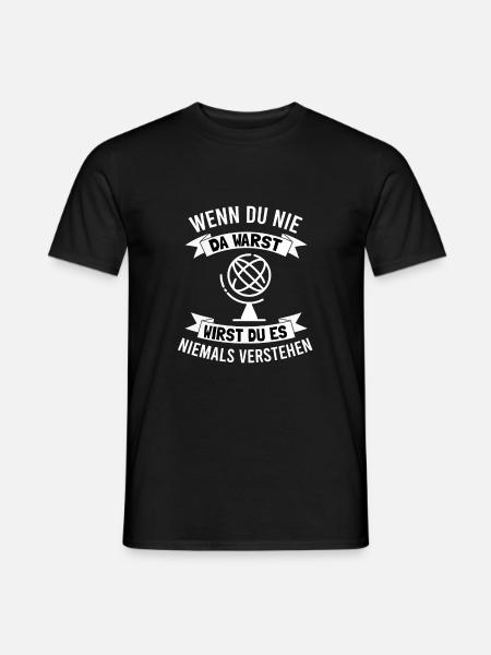 Nordkap Reise Norwegen Nordlichter - Männer T-Shirt - Schwarz