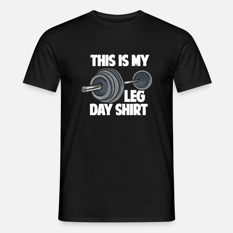Das ist mein Bein Tag - Männer T-Shirt - Schwarz