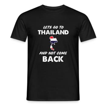 Thailand Flagge Thailändisch Thailänder Frauen Män - Männer T-Shirt - Schwarz - Vorne - AI Model Male 178 light (178cm)