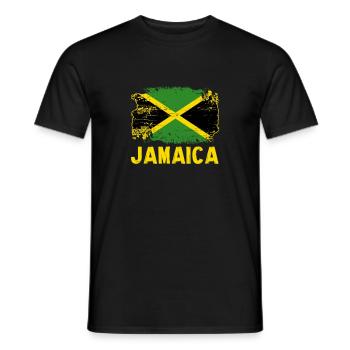 Jamaica Jamaica reggae gift souvenir - Men's T-Shirt - black - Front - AI Model Male 178 light (178cm)