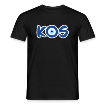 Nazar - Kos - Men's T-Shirt - black - Front - AI Model Male 178 light (178cm)