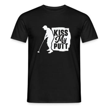 Golfspieler Golfplatz Golfer - Männer T-Shirt - Schwarz - Vorne - AI Model Male 178 light (178cm)