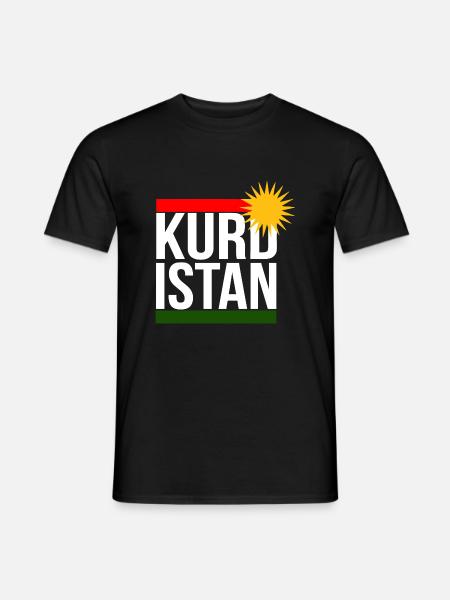 kurdistan blaken - Männer T-Shirt - Schwarz