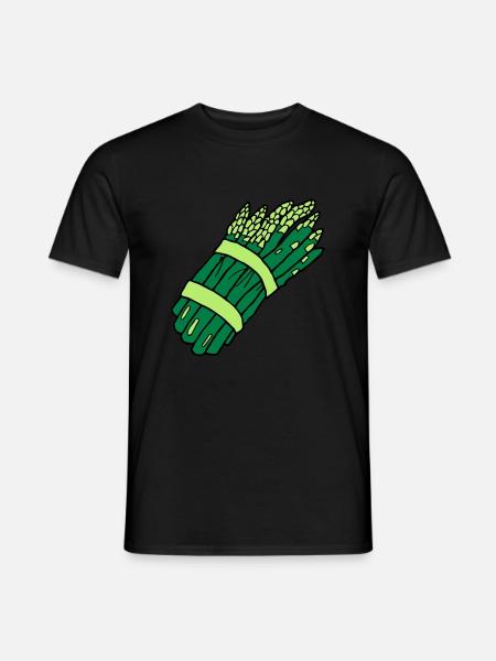 asparagus - Men's T-Shirt - black