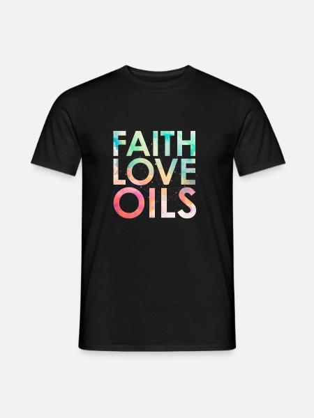 faithLOVEoils - Men's T-Shirt - black