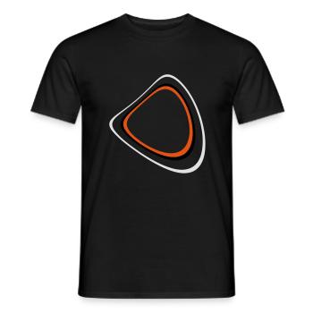 Retro Circleage - Männer T-Shirt - Schwarz - Vorne - AI Model Male 178 light (178cm)