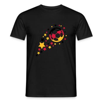 deutschland_fussball_design_2_f3 - T-shirt homme - noir - Devant - AI Model Male 178 light (178cm)