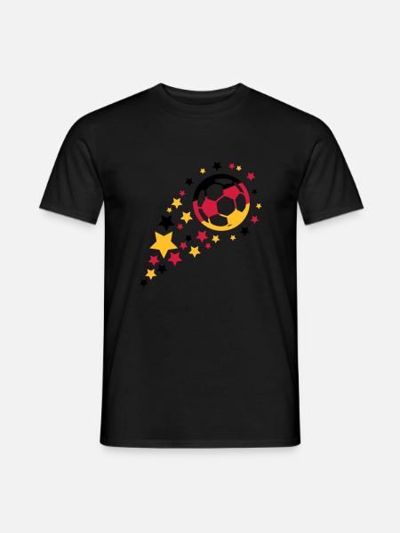 fußball design - Männer T-Shirt - Schwarz