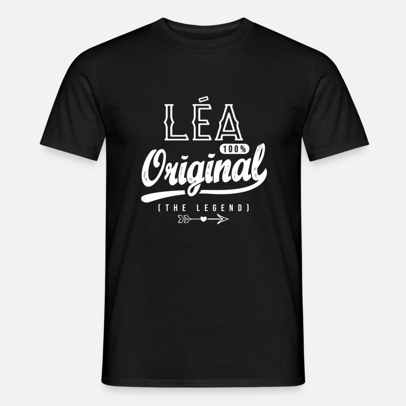 Vorname LEA personalisiertes Geschenk Weihnachtsgeburtstag - Männer T-Shirt - Schwarz