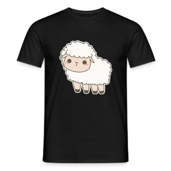 Schaf - Männer T-Shirt - Schwarz - Vorne - AI Model Male 178 light (178cm)