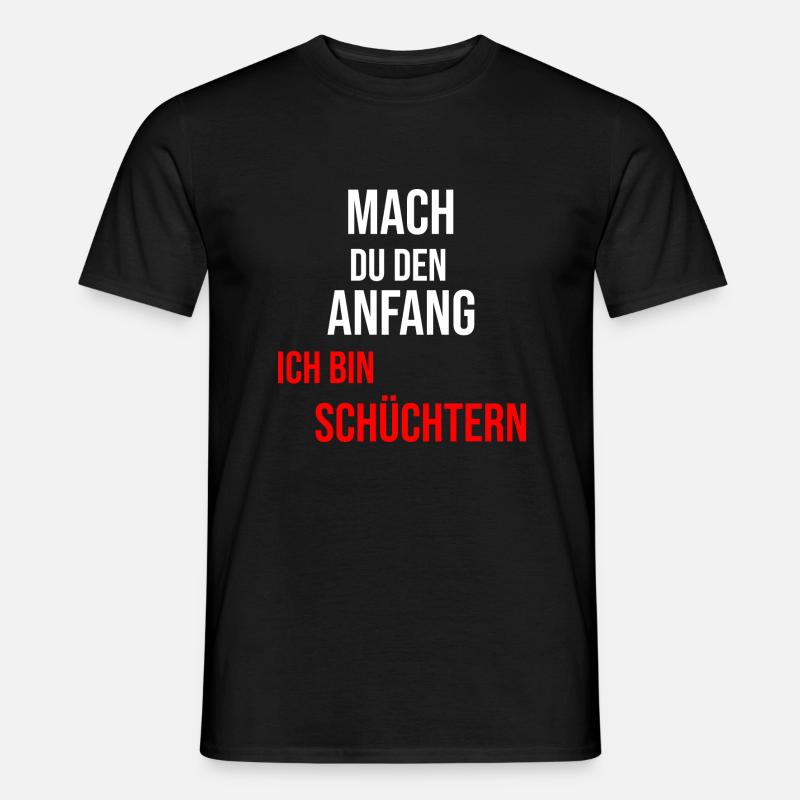 Ich bin schüchtern - Männer T-Shirt - Schwarz