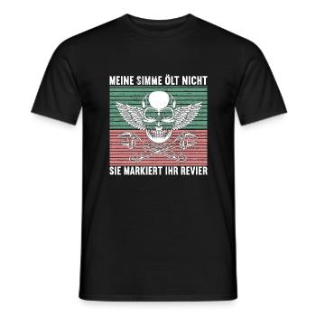 Meine Simson ölt nicht... Ostdeutschland DDR Simme - Männer T-Shirt - Schwarz - Vorne - AI Model Male 178 light (178cm)