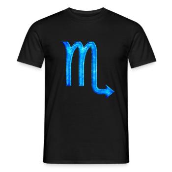 Skorpion Tierkreis - Männer T-Shirt - Schwarz - Vorne - AI Model Male 178 light (178cm)
